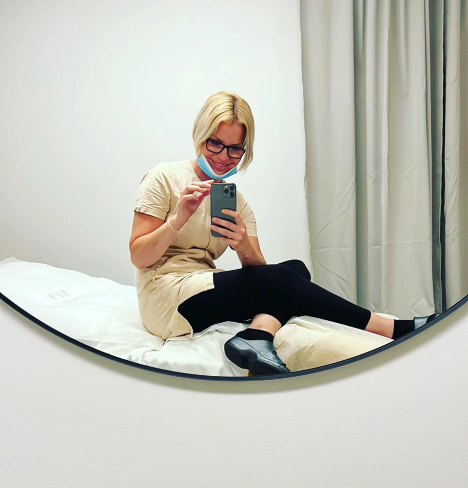 Anna Wernerliv i sin klinik i Lilla Edet
